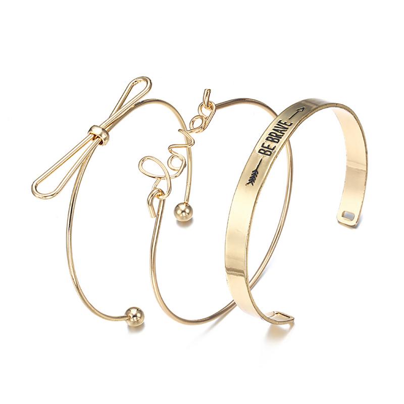 Arihant Mesmerizing Romantic Love & Note Design Brilliant Cuff Bracelet For Women/Girls 49011