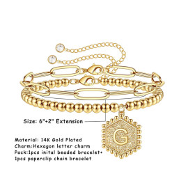 Arihant Jewellery For Women Gold Plated Alphabetical "G" Bracelet