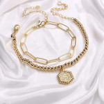 Arihant Jewellery For Women Gold Plated Alphabetical "S" Bracelet