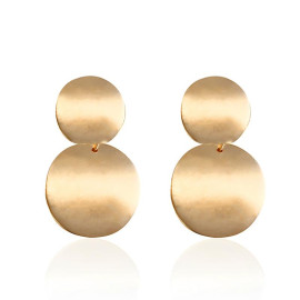 Arihant Elegant Circular Unique Metal Brilliant Drop Earrings For Women/Girls 45059