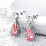 Arihant Adorable Crystal Teardrop Silver Plated Fascinating Earrings For Women/Girls 45113