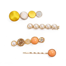 Arihant Trendy Pearl Hair Clips Jewellery For Women 6605