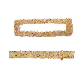 Arihant Stunning Crystal Gold Plated Hairclips for Women/Girls