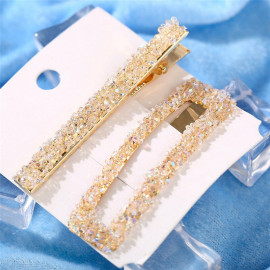 Arihant Stunning Crystal Gold Plated Hairclips for Women/Girls