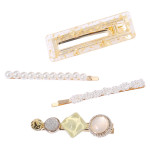 Arihant Mesmerizing Pearl Gold Plated Hairclips for Women/Girls