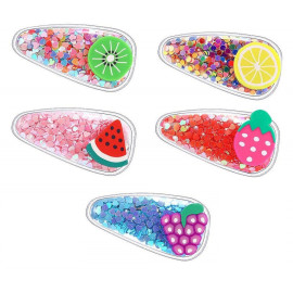 Arihant Sparkling Fruit Transparent Hairclip Jewellery for Kids/Girls