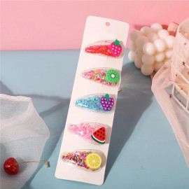 Arihant Sparkling Fruit Transparent Hairclip Jewellery for Kids/Girls