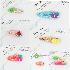 Arihant Sparkling Fruit Transparent Hairclip Jewellery for Kids/Girls