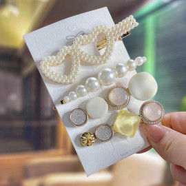 Arihant Jewellery For Women Gold Plated Pearl Hair Clips