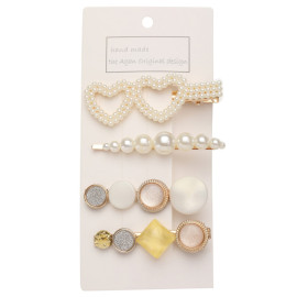 Arihant Jewellery For Women Gold Plated Pearl Hair Clips