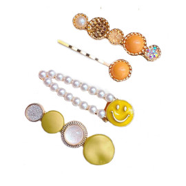 Arihant Jewellery For Women Gold Plated Pearl Hair Clips