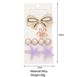 Arihant Jewellery For Women Gold Plated Pearl Hair Clips