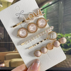 Arihant Jewellery For Women Gold Plated Pearl Hair Clips