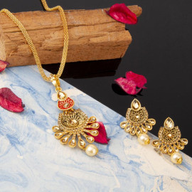 Arihant GP American Diamond Traditional Necklace Set 44030