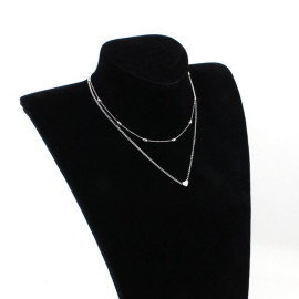 Arihant Splendid Heart Inspired Double Layered Marvelous Necklace For Women/Girls 44087