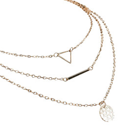 Arihant Geometric Multi Layered Ravishing Necklace for Women/Girls 44089
