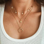 Arihant Jewellery Brass Stylish Pendant Necklace for Women (Golden, 44146