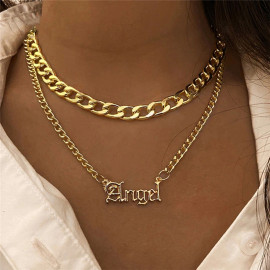 Arihant Jewellery For Women Gold Plated Angel Layered Necklace