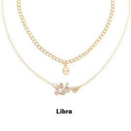 Arihant Jewellery For Women Gold Plated Libra Layered Necklace