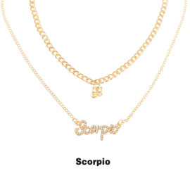 Arihant Jewellery For Women Gold Plated Scorpio Layered Necklace