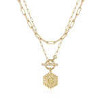 Arihant Jewellery For Women Gold Plated Alphabetical "G" Layered Necklace