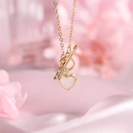 Arihant Jewellery For Women Gold-Toned Gold Plated Heart inspired Necklace