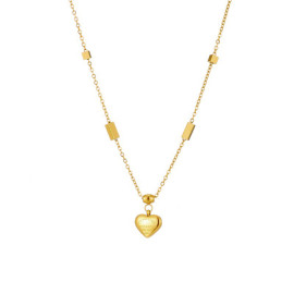 Arihant Stainless Steel Gold Plated Heart themed Contemporary Pendant