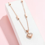 Arihant Stainless Steel Rose Gold Plated Heart themed Contemporary Pendant