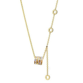 Arihant Gold Plated Stainless Steel Cubic Zirconia Pendant with Hanging Loop