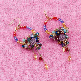 Arihant Multicoloured Beaded Handcrafted Contemporary Drop Earrings 35311