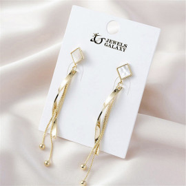 Arihant Gold Plated Trending Korean Curve and Drop Earrings