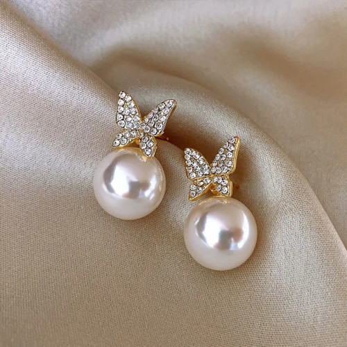 God Lakshmi Designer With Bulk PearlsMatte Finished Premium Quality Stud  Earrings Set Buy Online