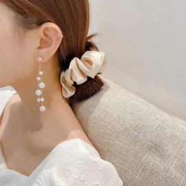 Arihant Gold Plated Beautiful Korean White Pearl Drop Earrings