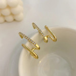 Arihant Gold Plated Korean Beautiful AD Stud Earrings