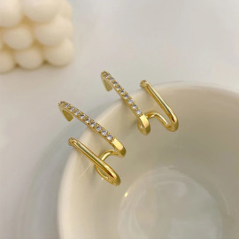Arihant Gold Plated Korean Beautiful AD Stud Earrings