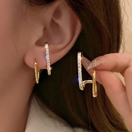 Arihant Gold Plated Korean Beautiful AD Stud Earrings