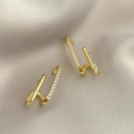 Arihant Gold Plated Korean Beautiful AD Stud Earrings