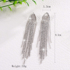 Arihant Silver Plated Beautiful Korean Chain Tassel Earrings