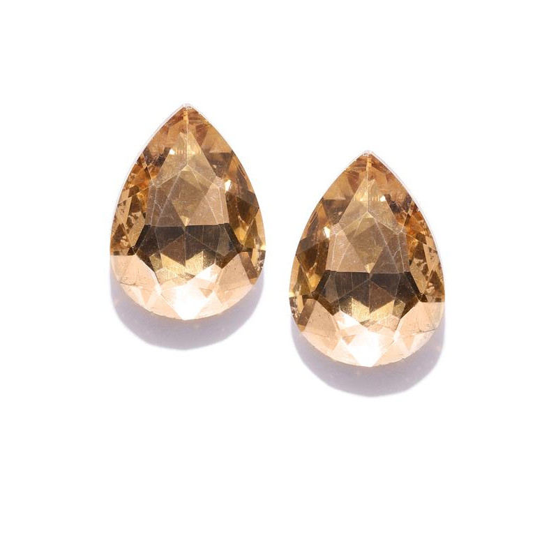 Gold-Plated Teardrop Shaped Studs 9827