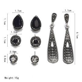 Arihant Scintillating Crystal Vintage Retro Splendid Stud and Droplets Earrings For Women/Girls PC-ERG-132