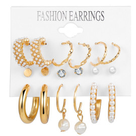 Arihant AD & Pearl Gold Plated Jewellery For Women Earrings