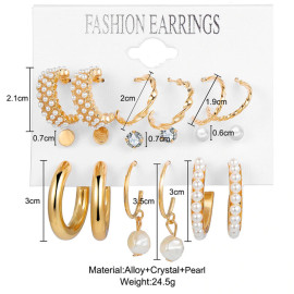 Arihant AD & Pearl Gold Plated Jewellery For Women Earrings