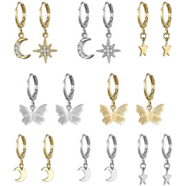 Arihant Jewellery For Women Multicolor Gold Plated Earrings Combo 8648