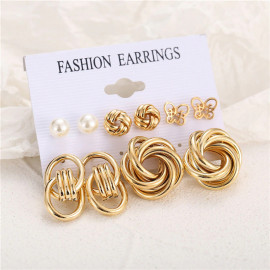 Arihant Gold Plated Studs Earrings Combo For Women/Girls