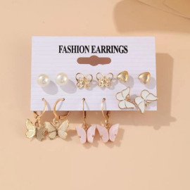 Arihant Gold Plated Studs Earrings Combo For Women/Girls