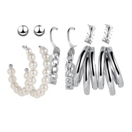 Arihant Jewellery For Women Silver-Plated Drop Earrings