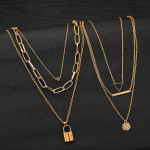 Arihant Gold Plated Layered Necklace Combo