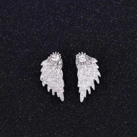 Arihant Silver Plated Wings Of Hope themed Contemporary Stud Earrings