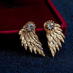 Arihant Gold Plated Wings Of Hope themed Contemporary Stud Earrings