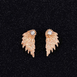 Arihant Gold Plated Wings Of Hope themed Contemporary Stud Earrings